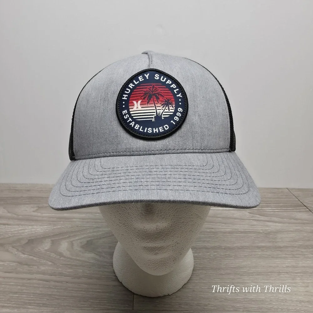 Hurley‎ Hat - Trucker Gray Hat - One Size